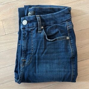 7 for all Mankind Kimmie Straight Dark Blue Jeans
